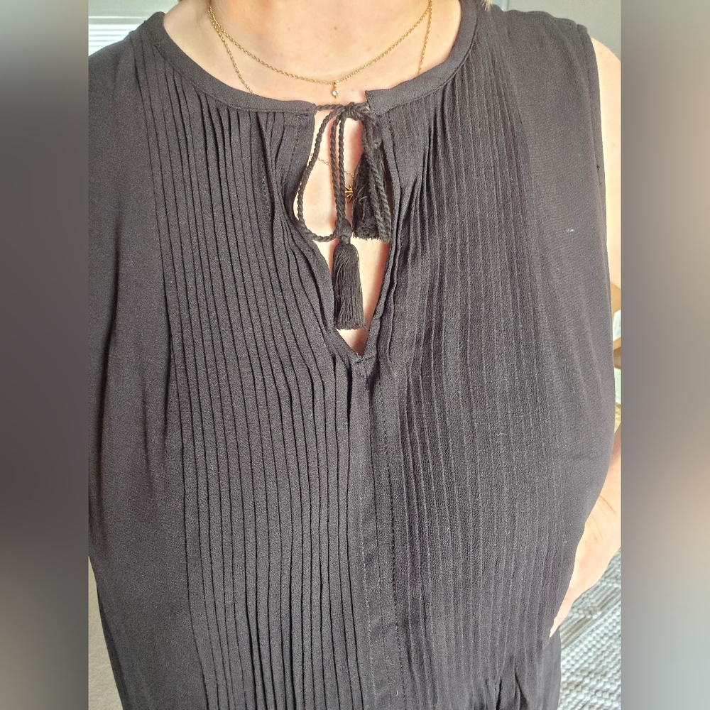 Old Navy, XL, Black Pleated High Low Sundress - Picture 3 of 11